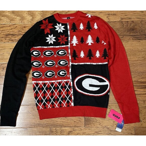 Other - UGA University Of Georgia Ugly Christmas Sweater Sz Medium Mens New